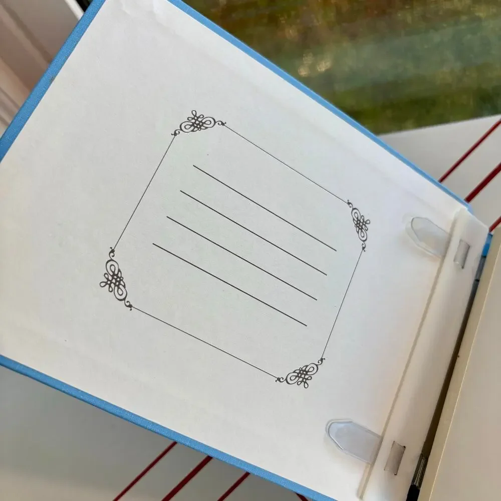 Creative Memories Blue Scrapbook Album Small Blank Memory Book 6x8